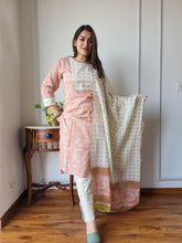 New Exclusive Collection of Hand Block Printed Stitched Cotton Suits With Cotton Dupatta in Beautiful Colours(BFSCS40)